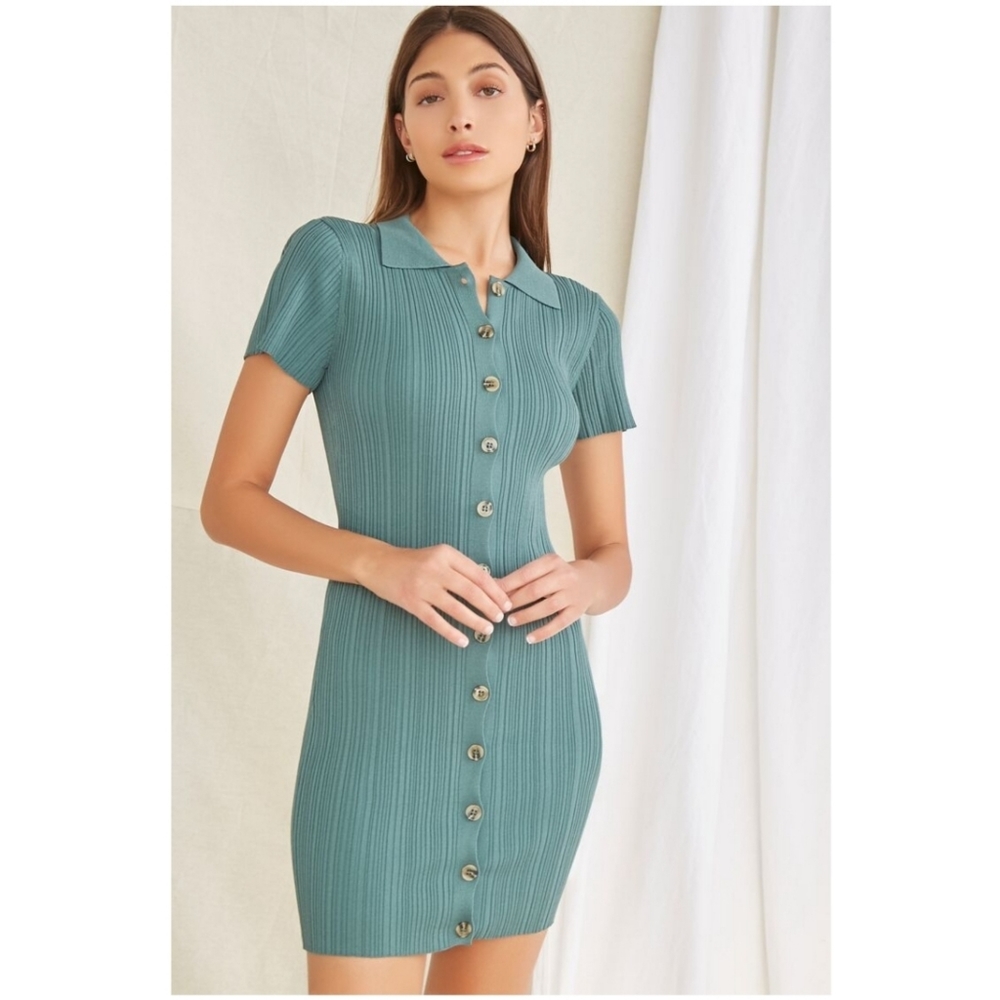F21 Ribbed Mini Dress